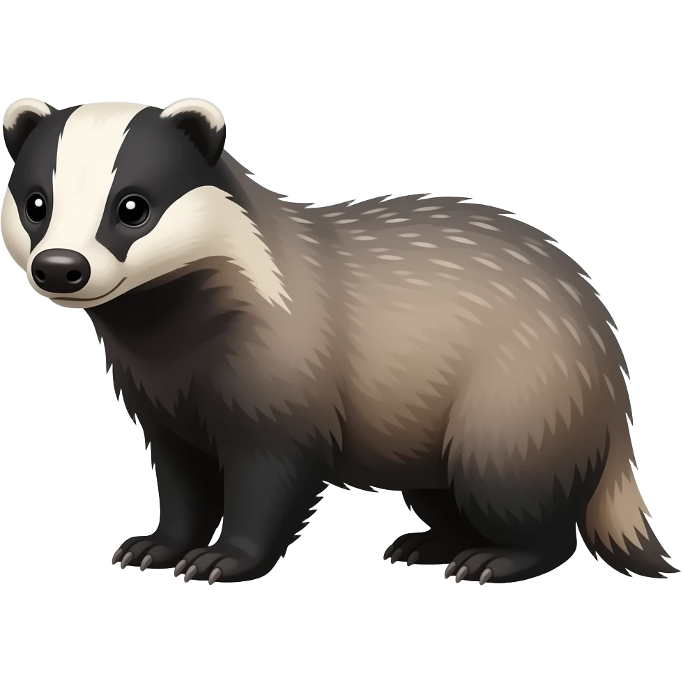 North american badger emoji