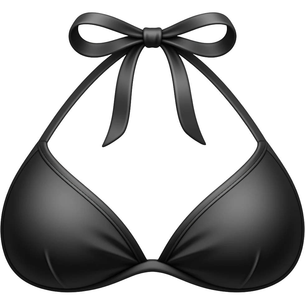 black bikini emoji