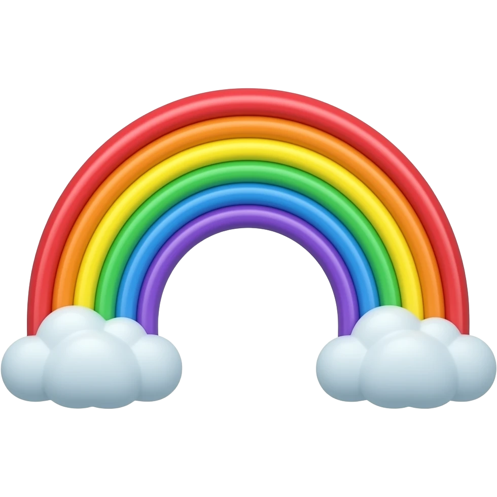 Rainbow bridge emoji