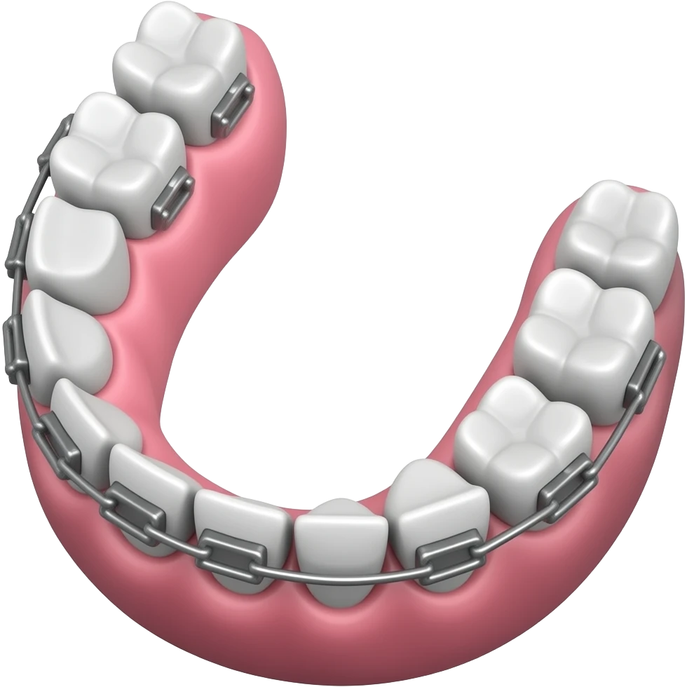 Metal braces emoji