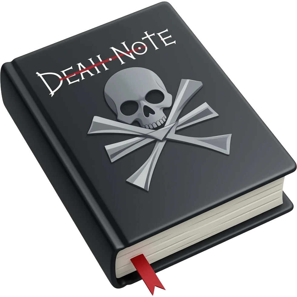 Death note book emoji emoji