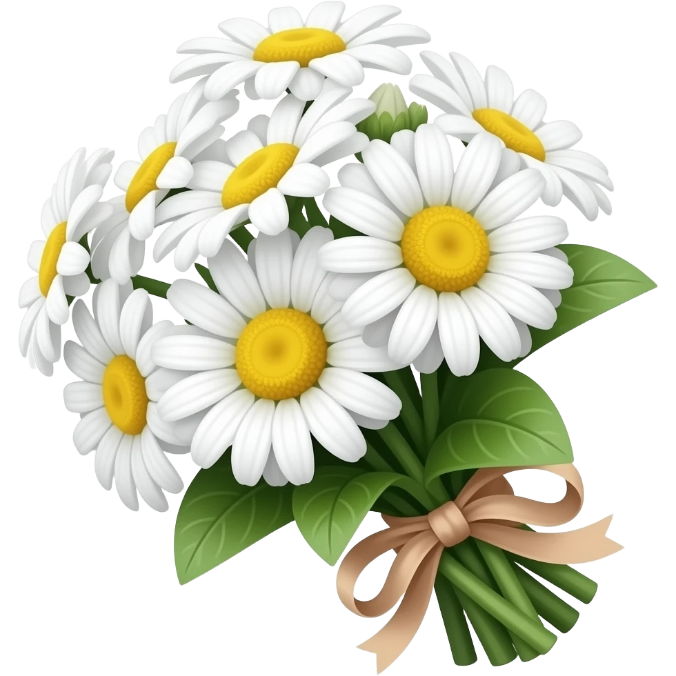 Daisy flower bouquet emoji