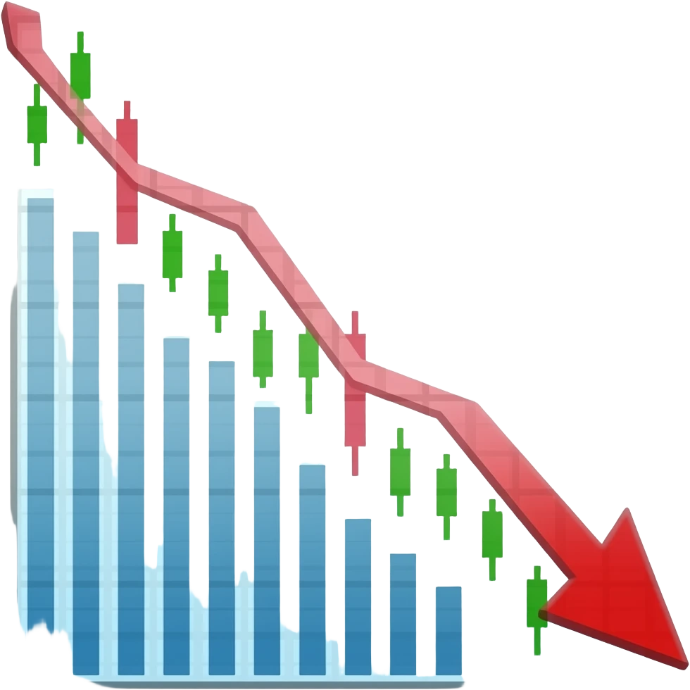 stocks go down emoji