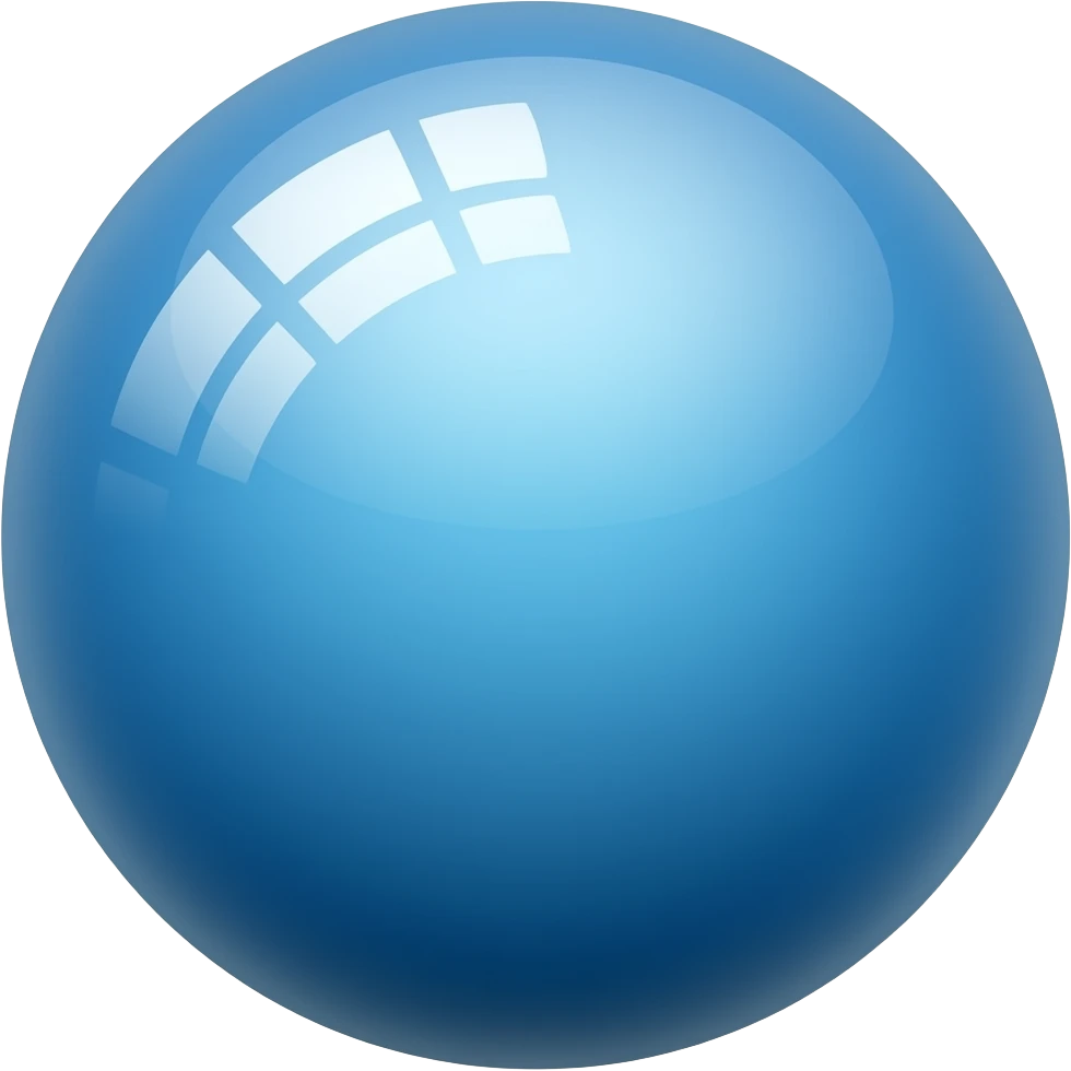 Blue playing ball emoji