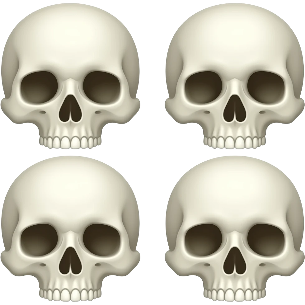 3 skulls emoji