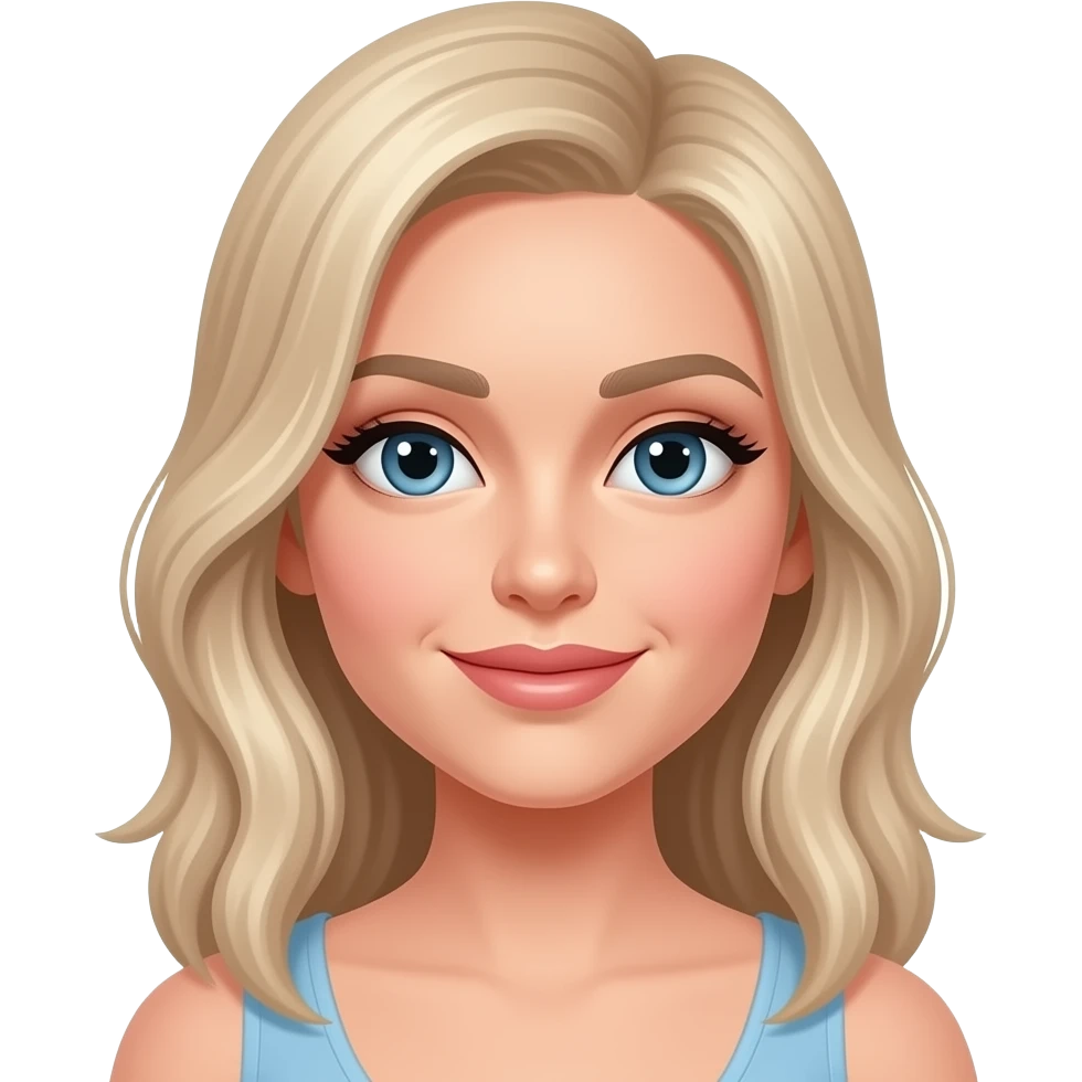 white woman nail art emoji