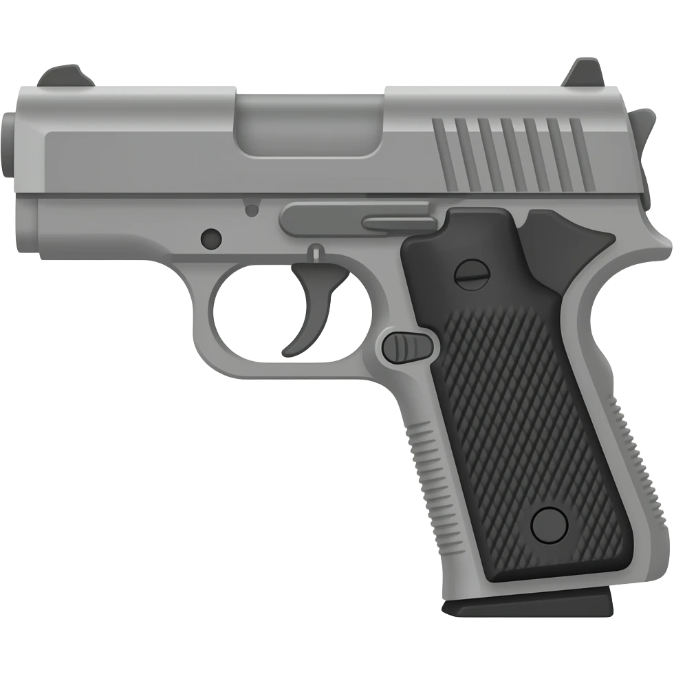 Gray gun emoji emoji