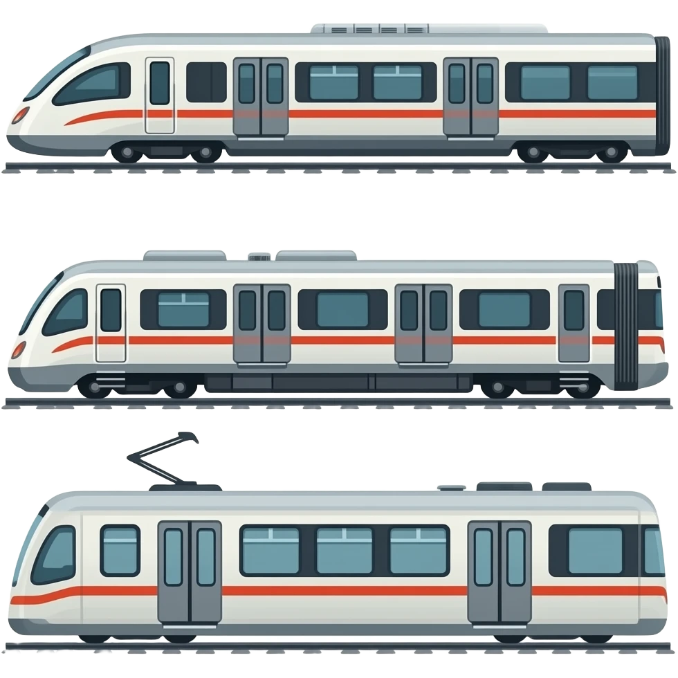🚄🚂🚈🚋 emoji