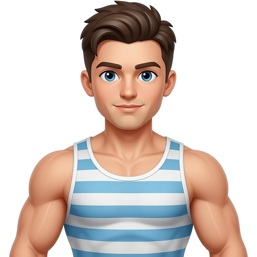 Сильний хлопчик з мязами emoji