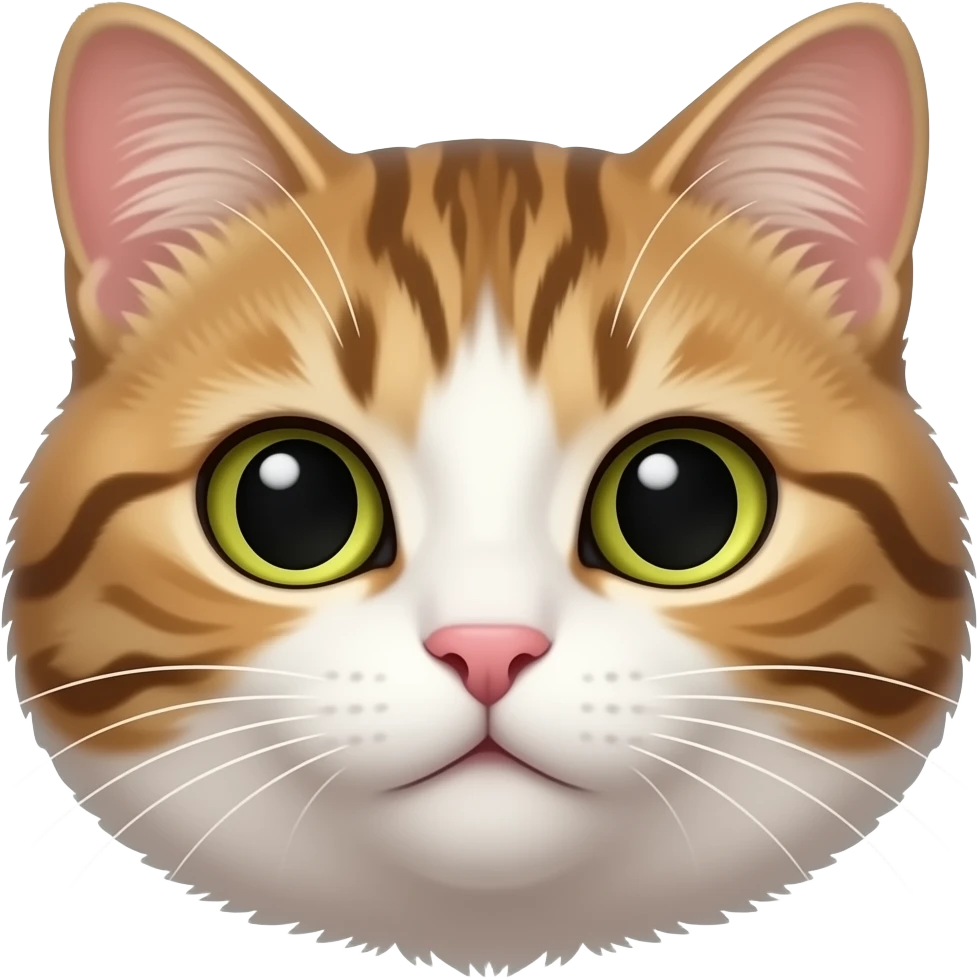 Cat facing right😼 front face emoji