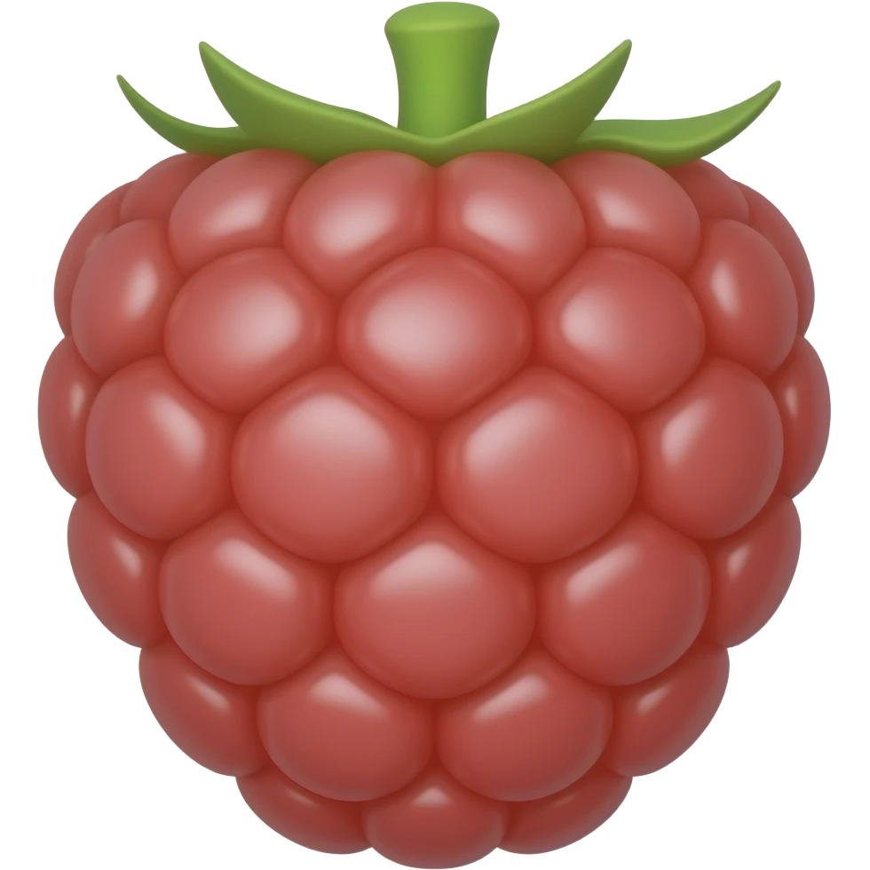Single Raspberry emoji