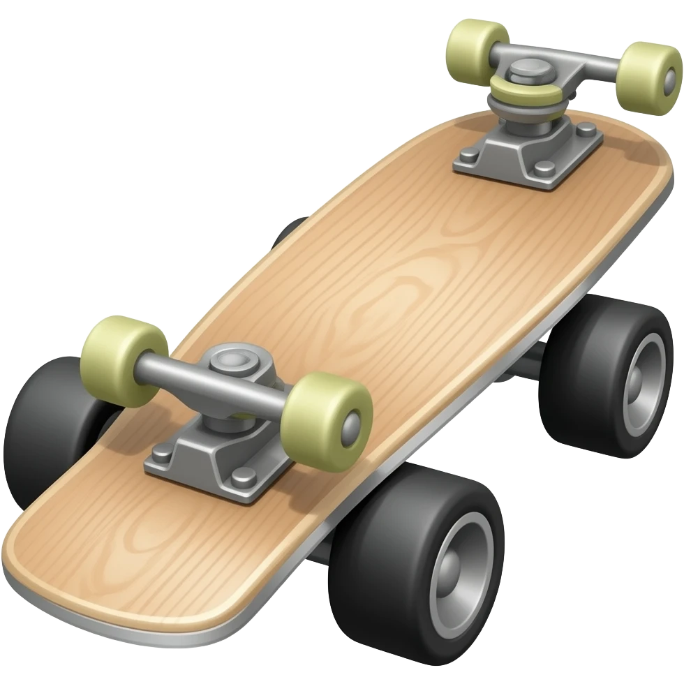 4 wheel low cut skate emoji