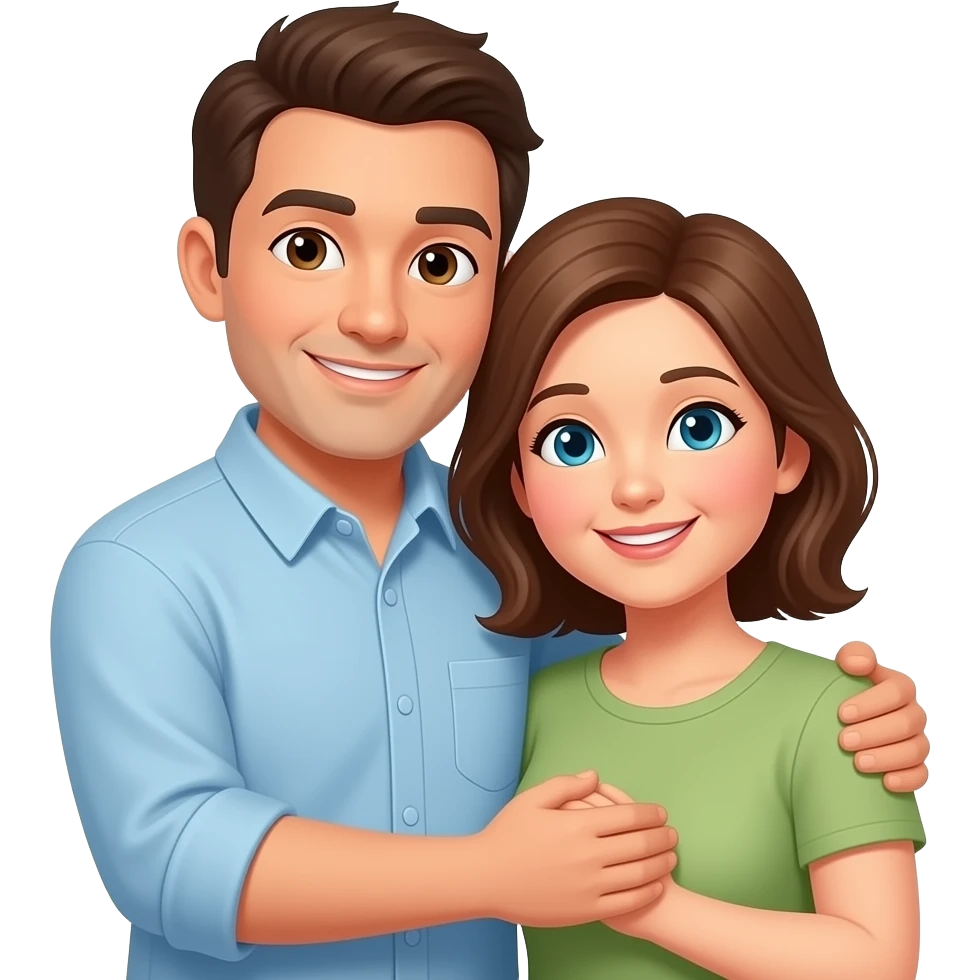 взрослый сын обнимает мать emoji