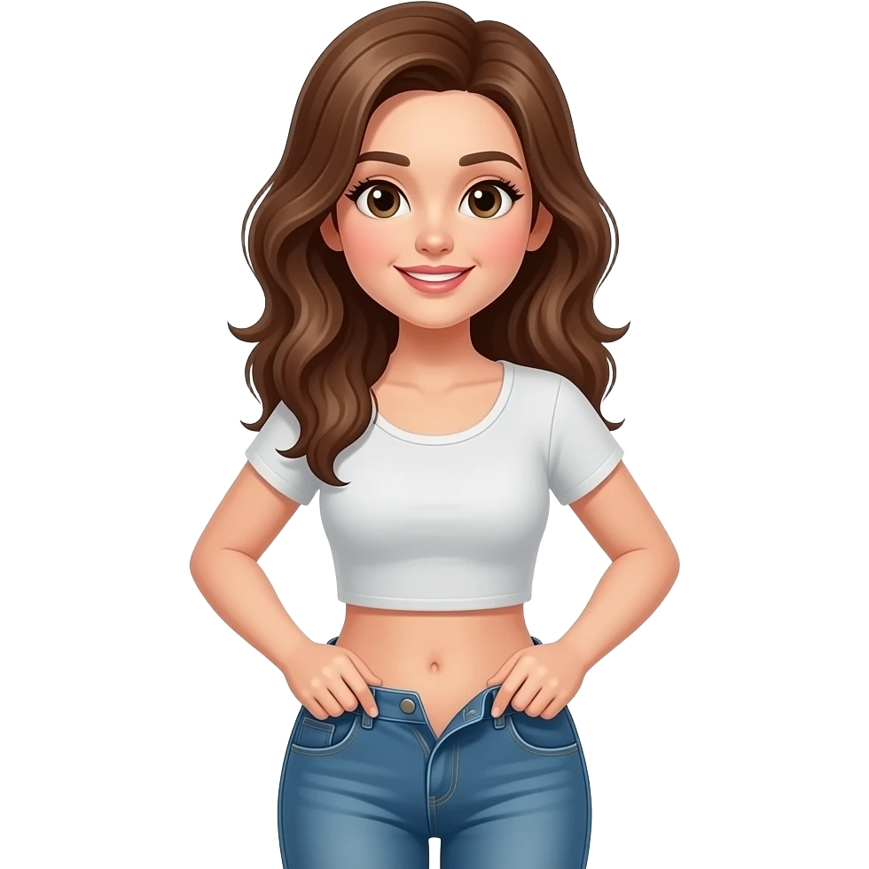 Unbutton pant girl emoji