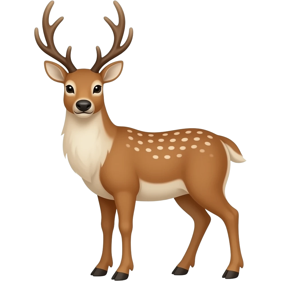 reindeer emoji