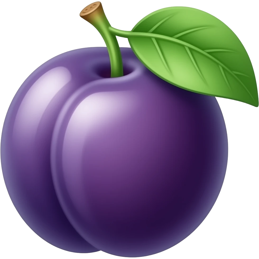 ‏plum emoji