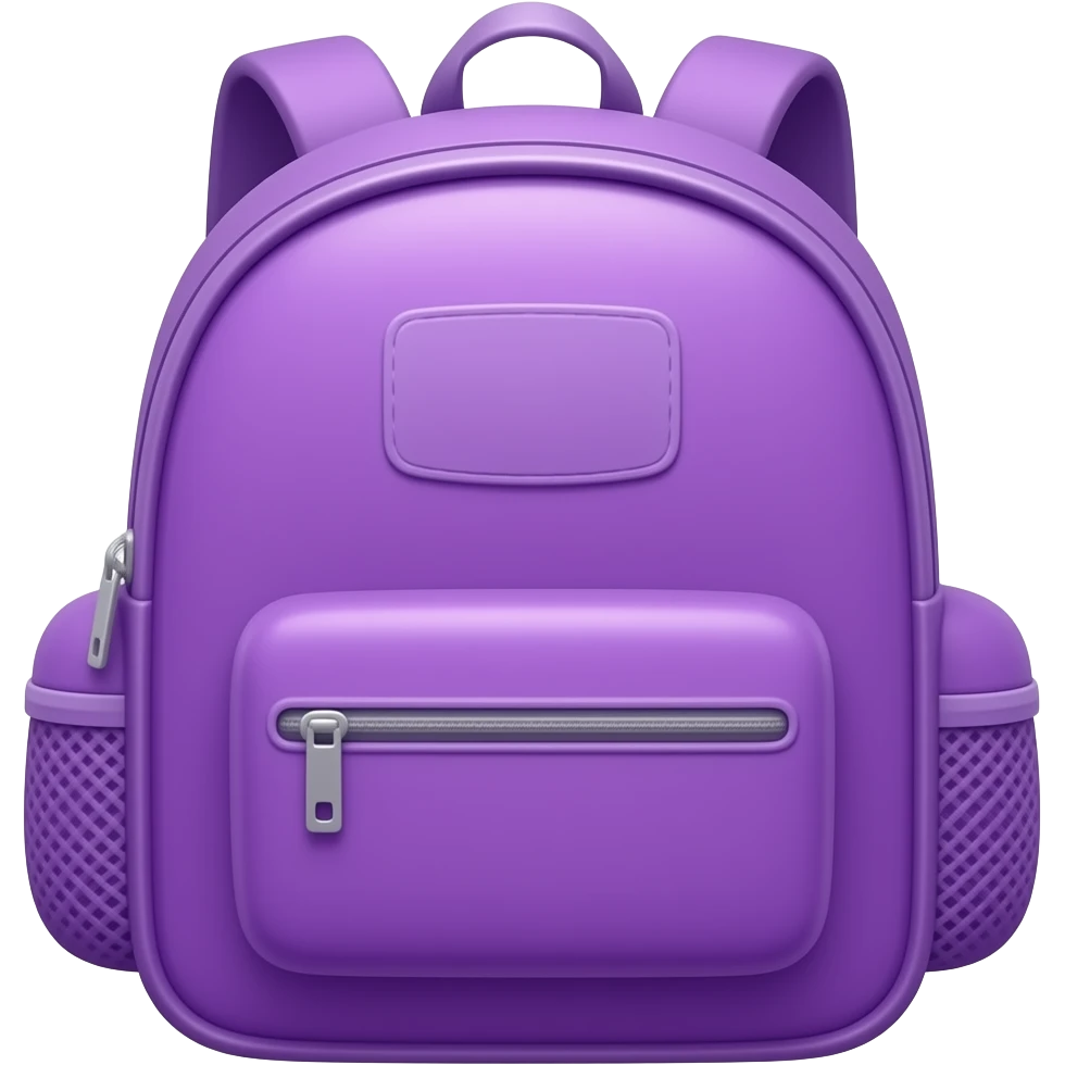 violet School Backpack emoji