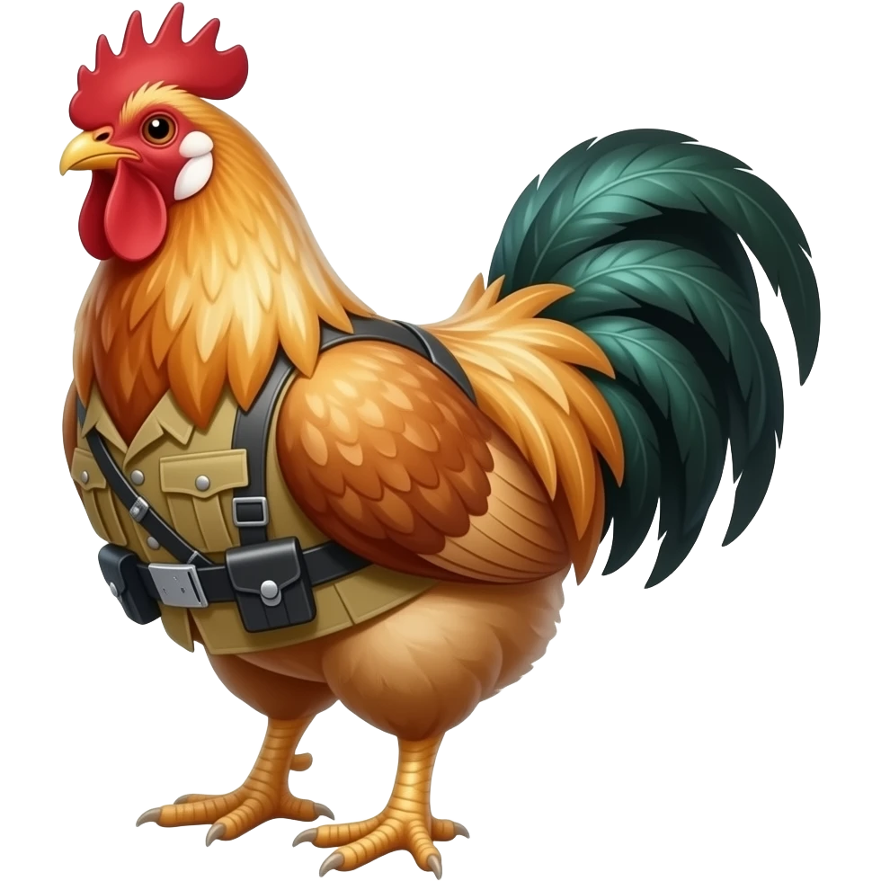 German soldier chicken emoji