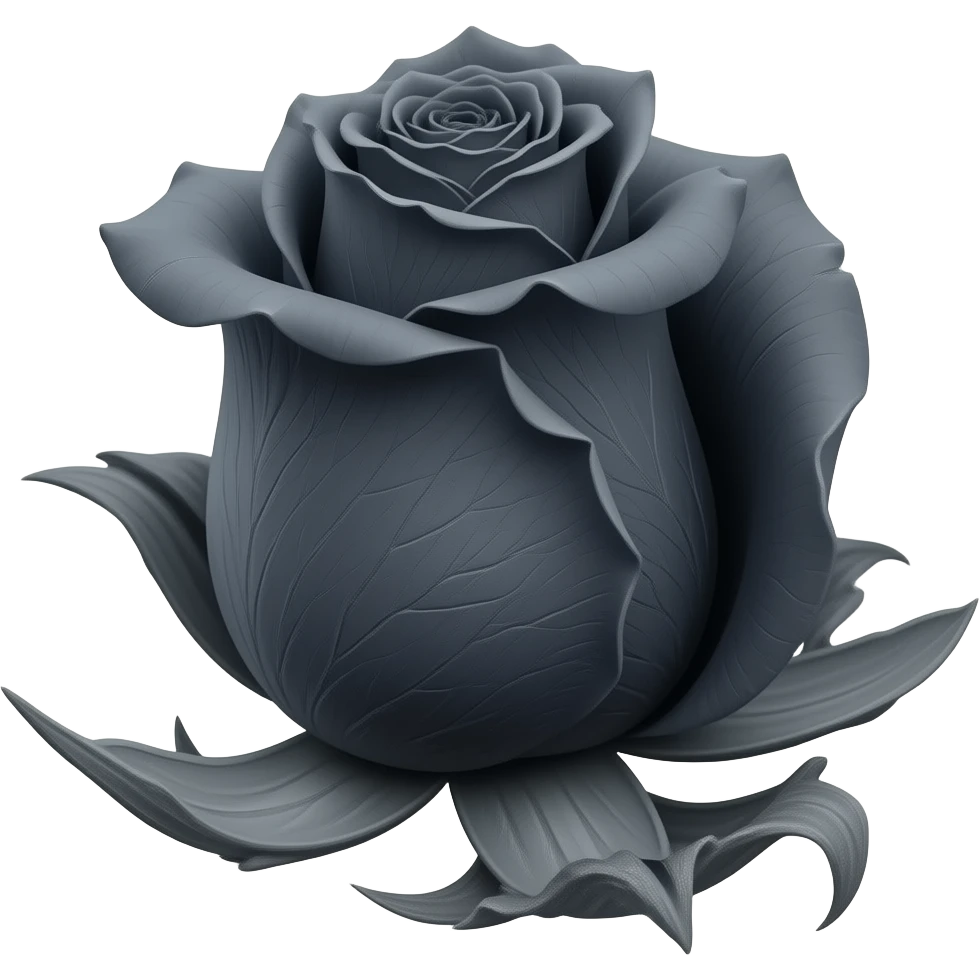 Wither black rose emoji