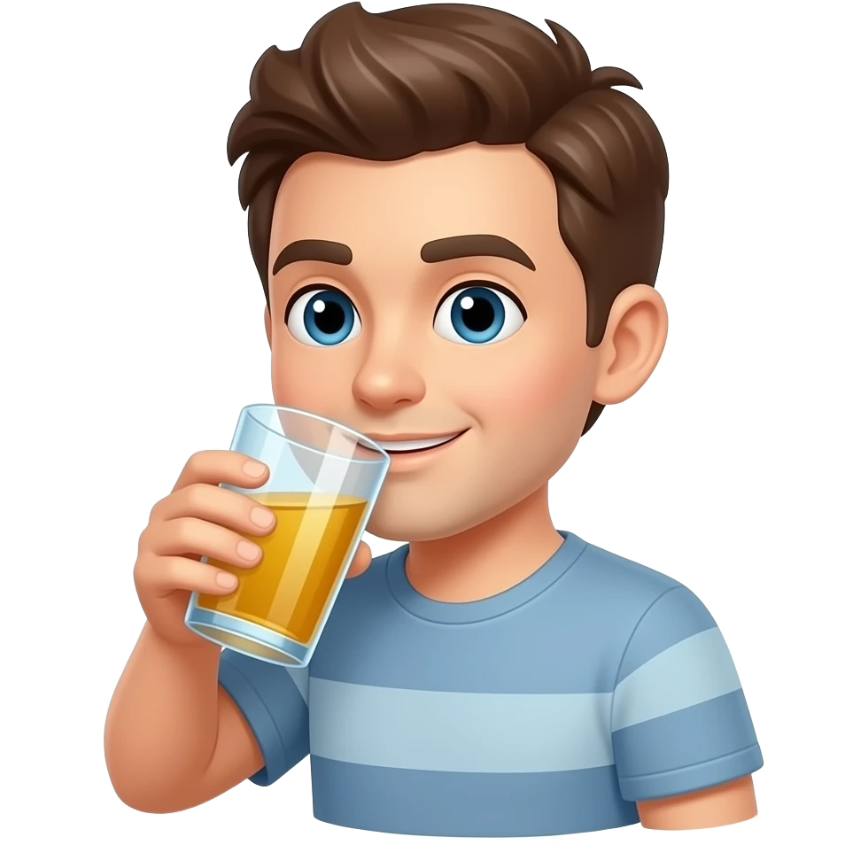 Drinking person emoji