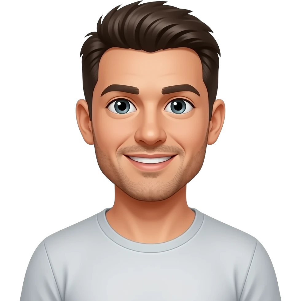 Man with abs and no pants on emoji