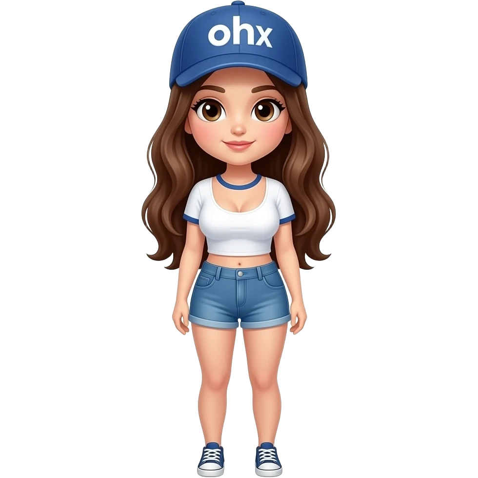 Big boobs dodger hat brunette  girl with legs emoji