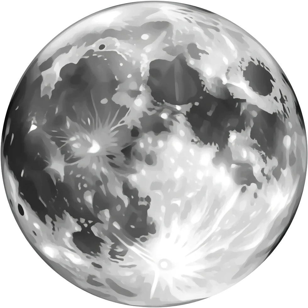 Gothic moon, tattoo style, no background emoji