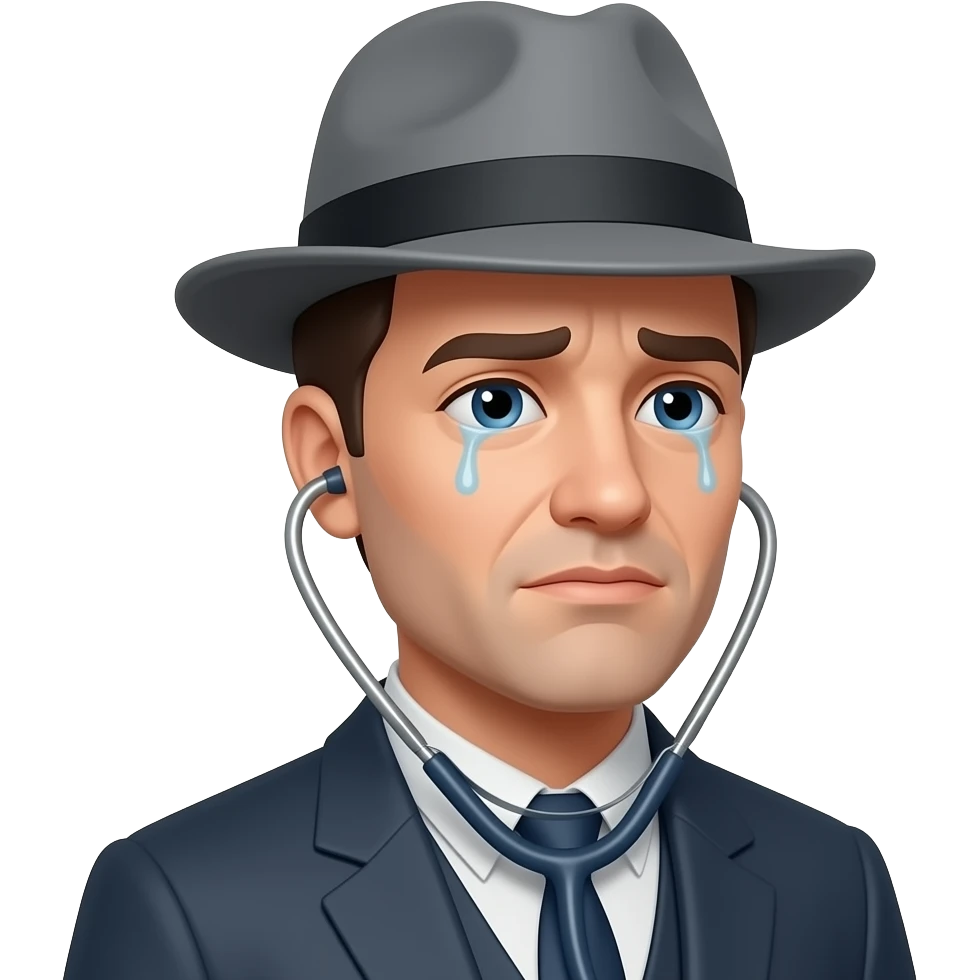 Why did you changed the gentleman. I wanted the previous one with the same hat in grat, no stethoscope and lok to the far right without craying emoji