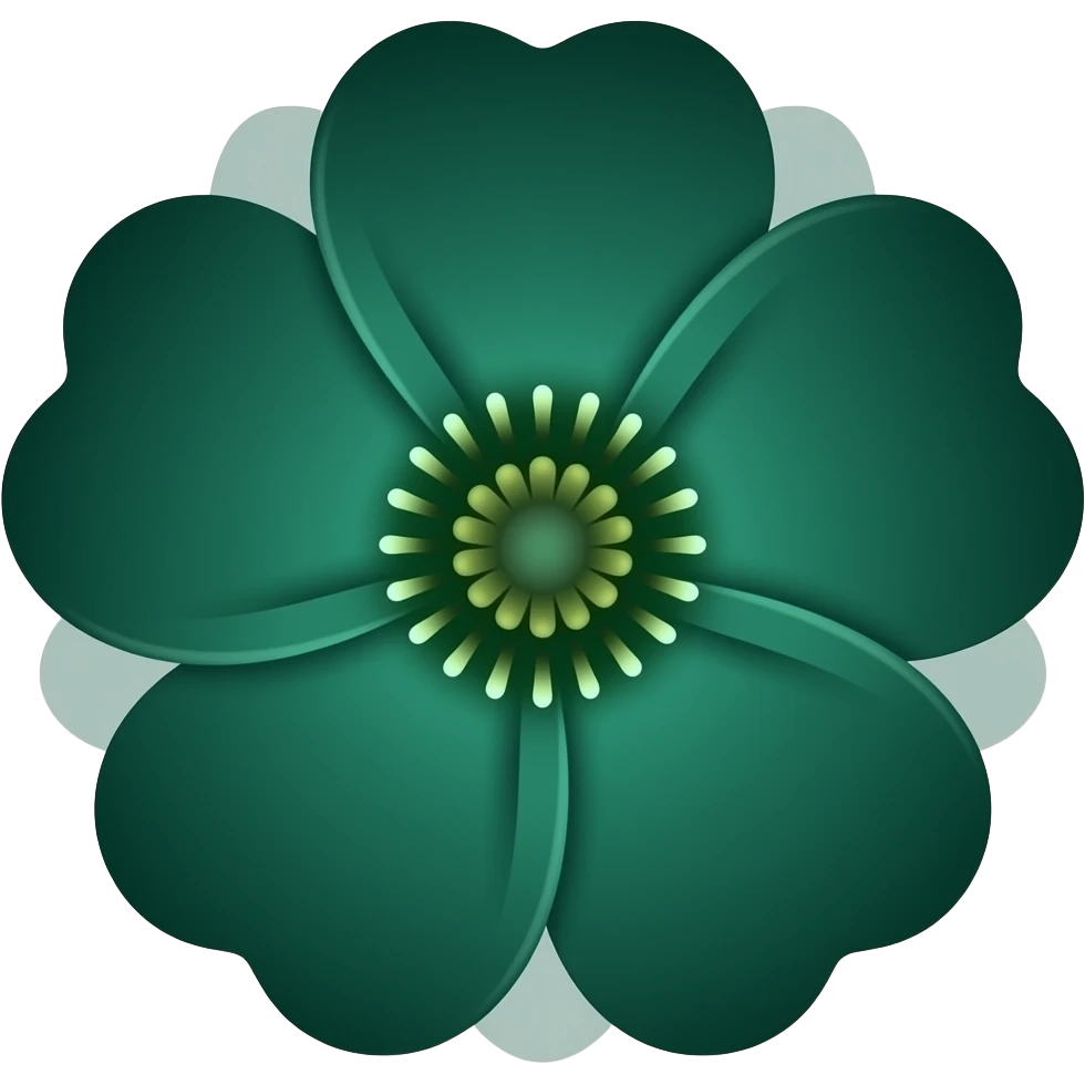 Dark Green pretty emoji