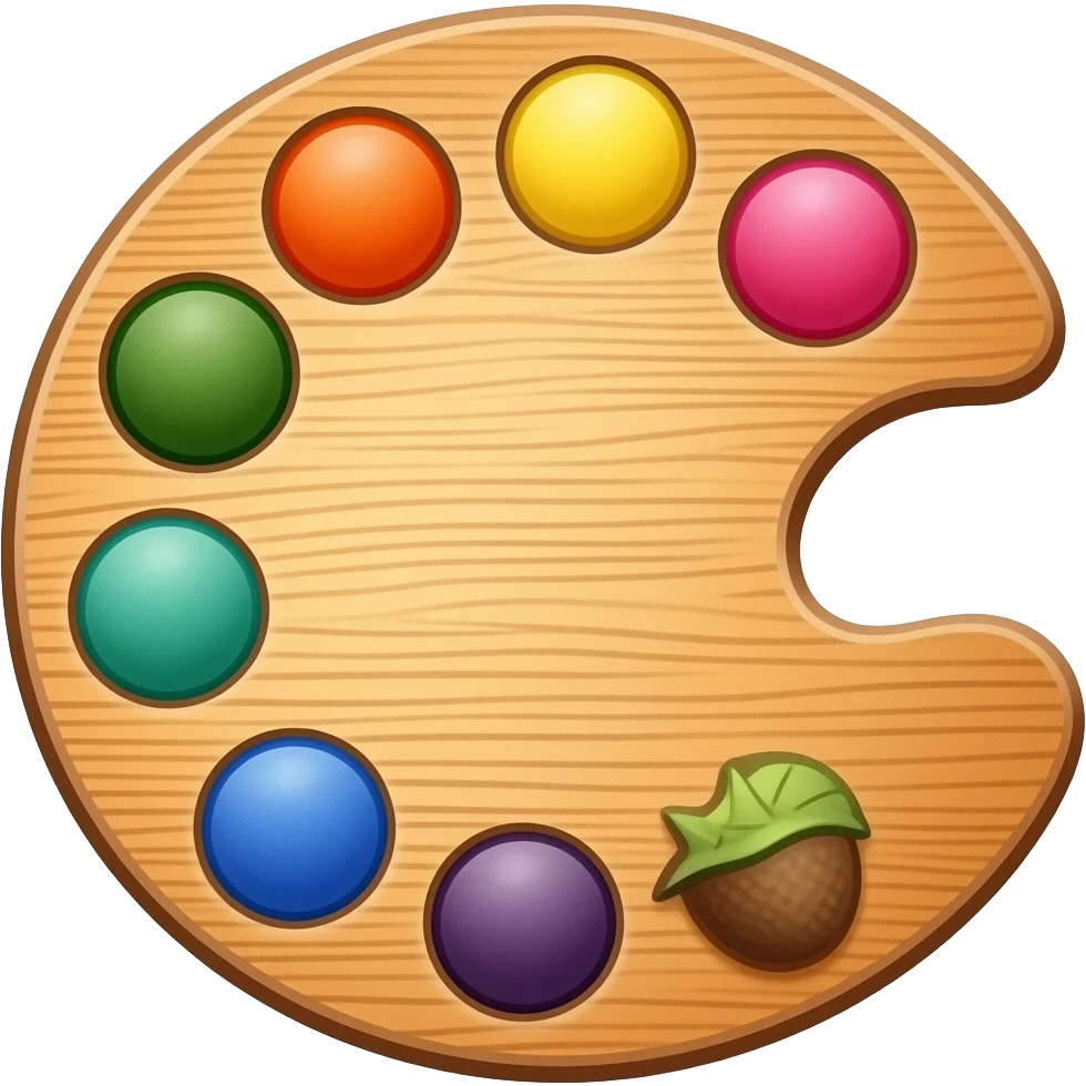 Palette aquarelle emoji