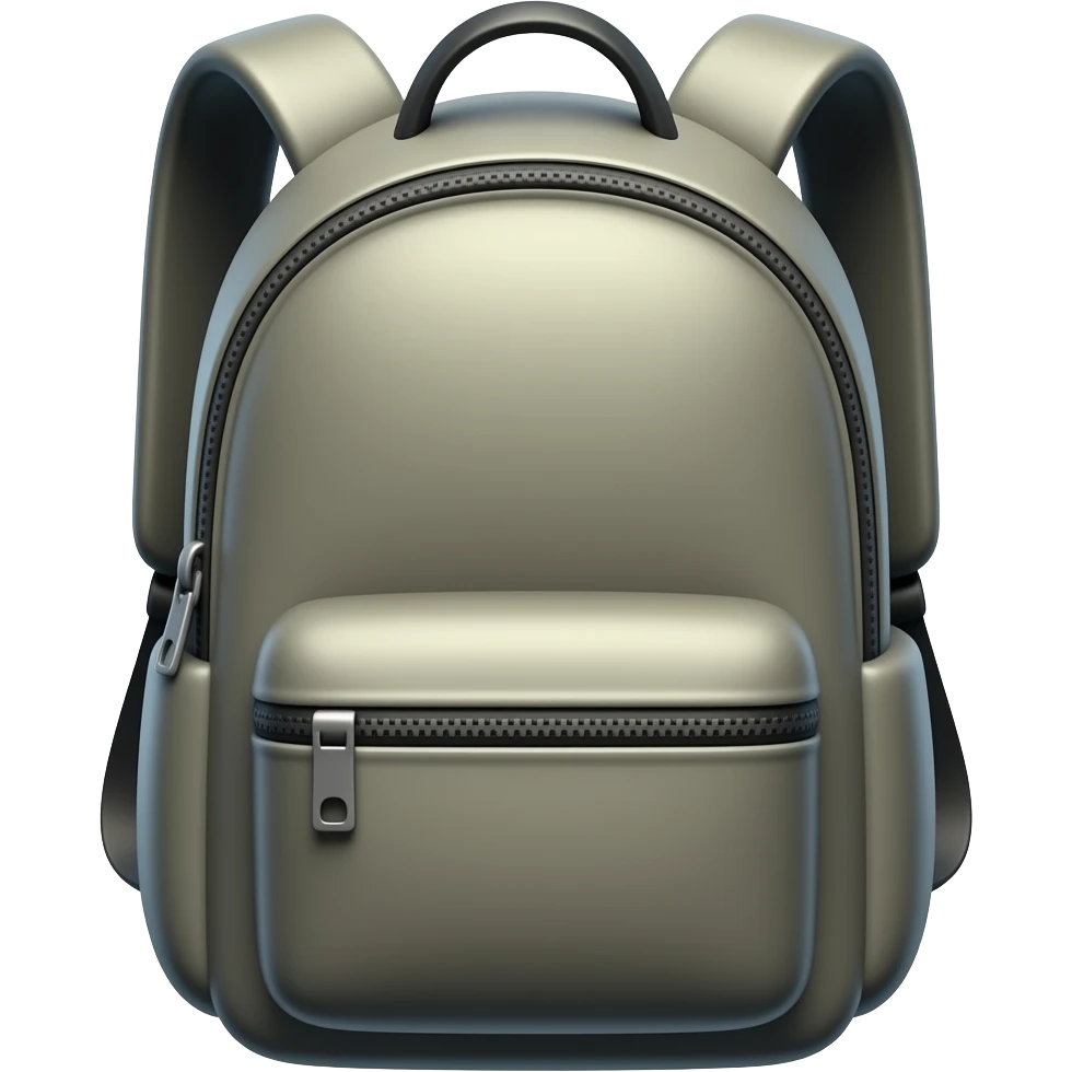 generate realistic backpack in 3d style emoji