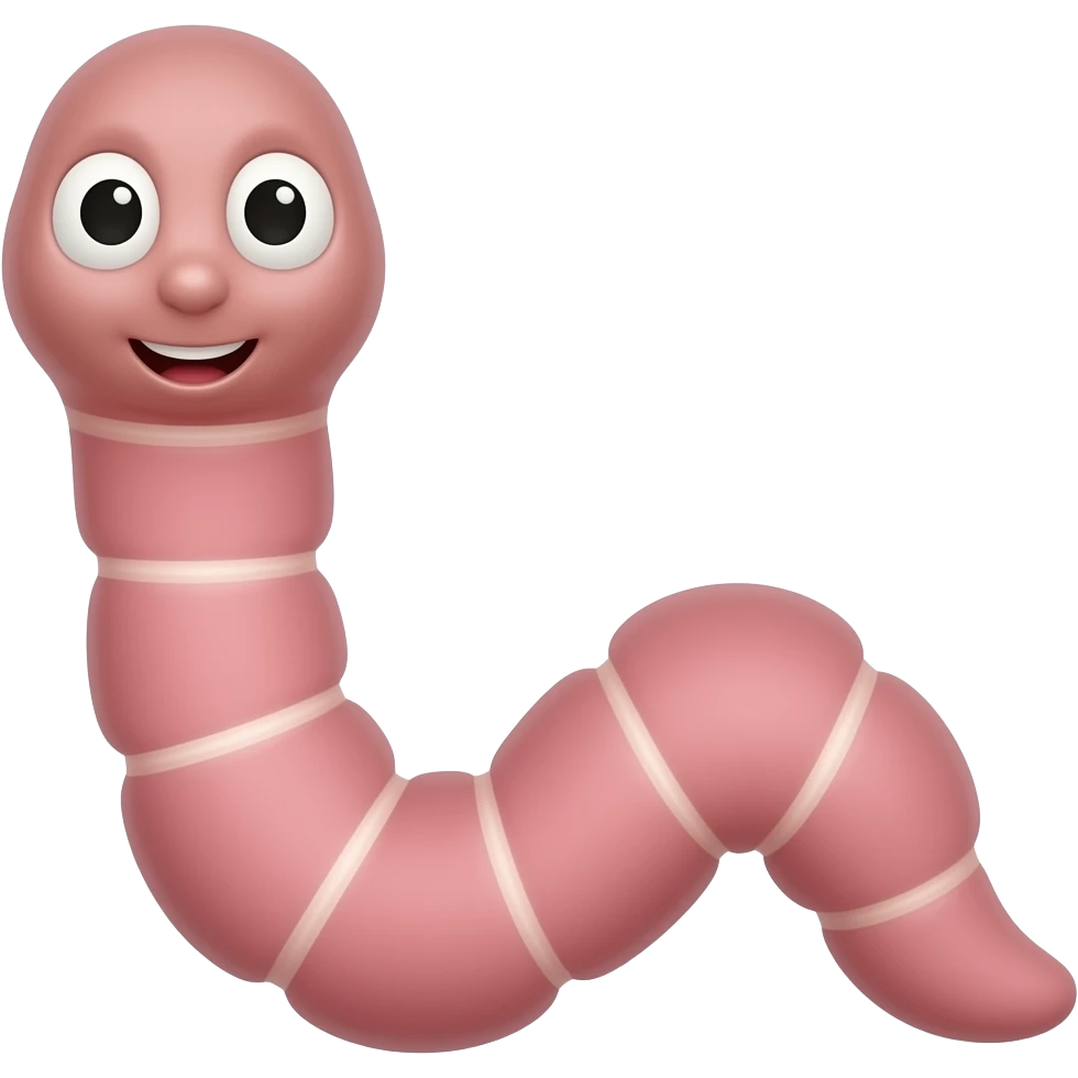 worm emoji