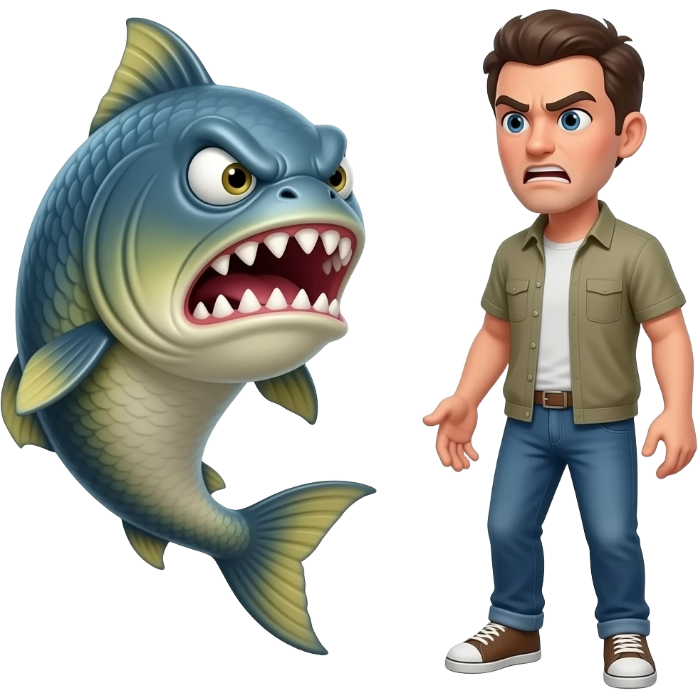 Scolding fish emoji