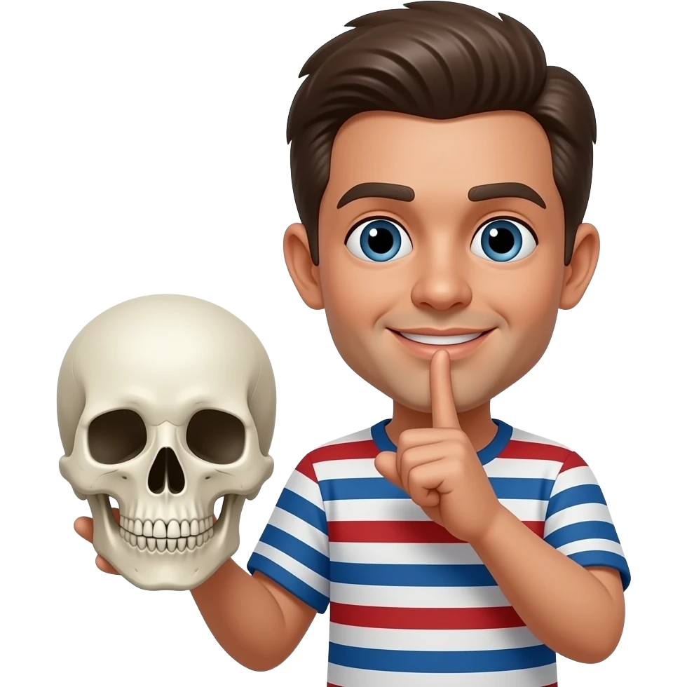 💀🤫 emoji