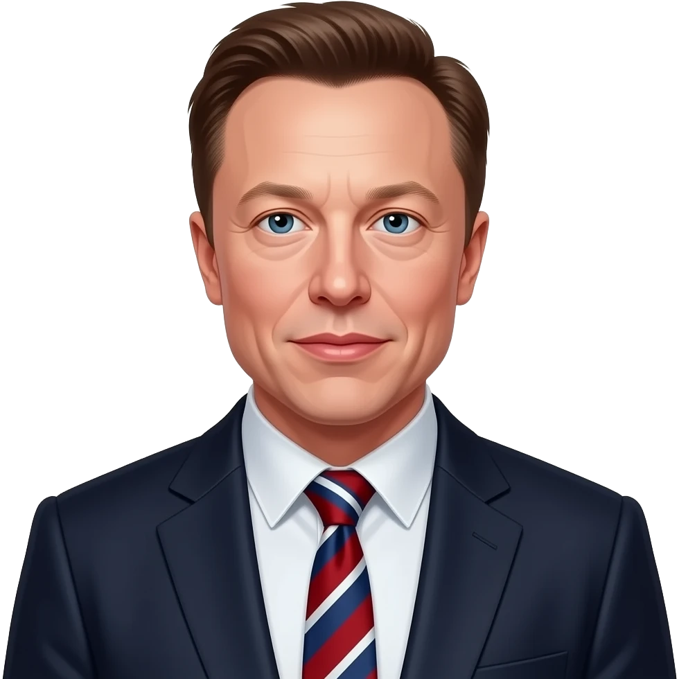 Elon Musk qui fait un fuck emoji