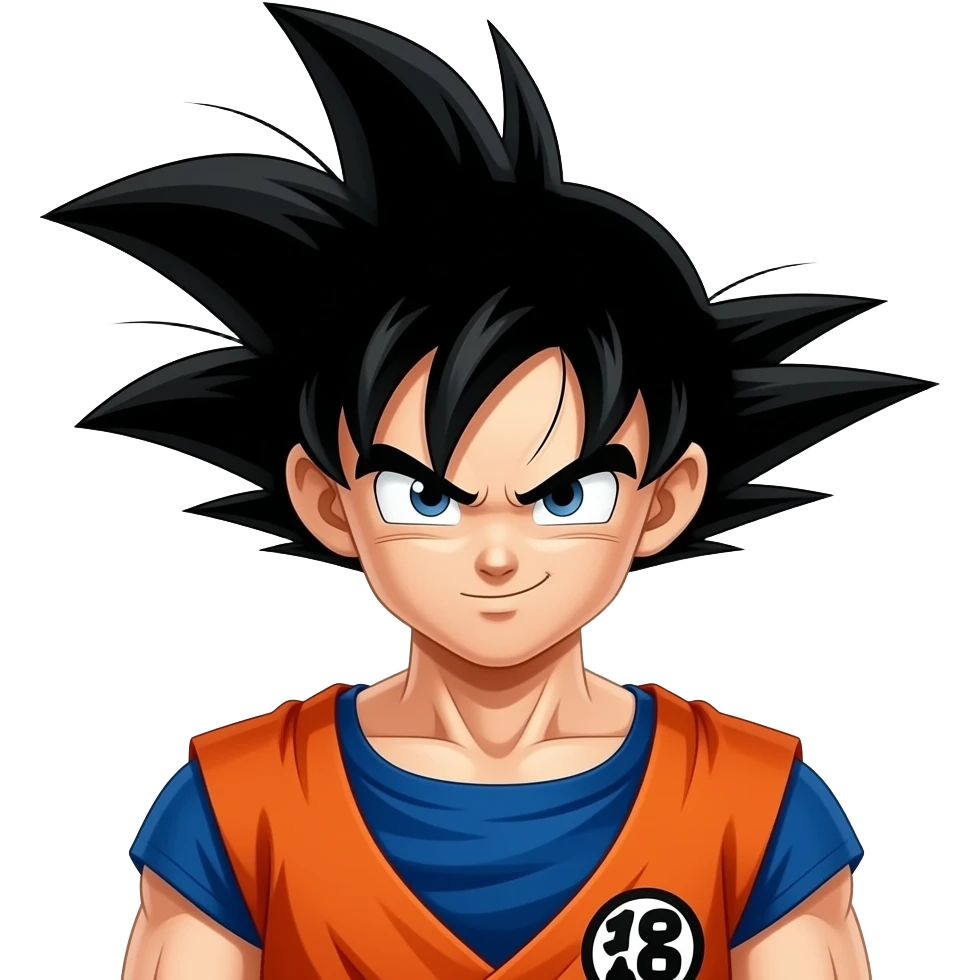 make it look like dragonball style emoji
