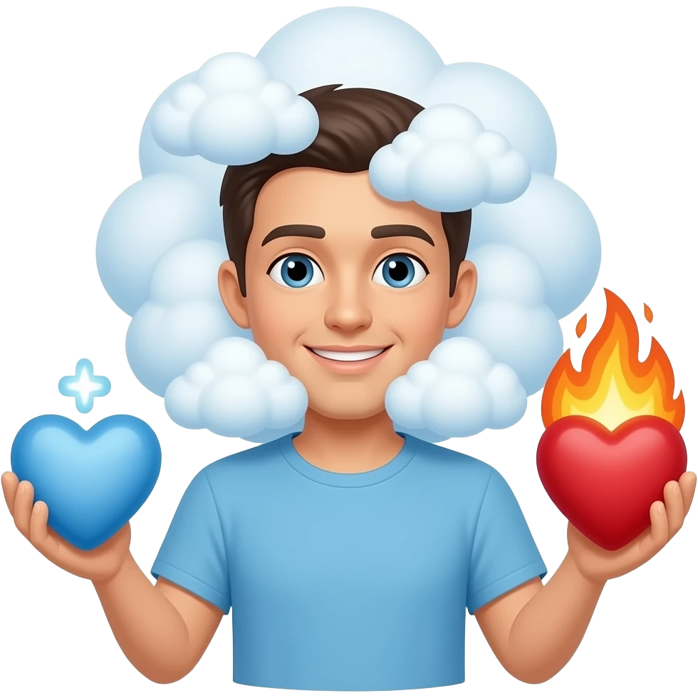 😶‍🌫️+❤️‍🩹+❤️‍🔥 emoji