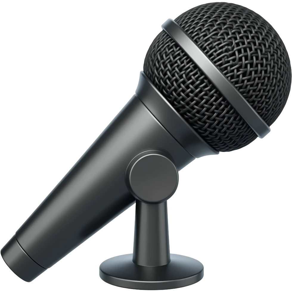 microfono de estudio emoji