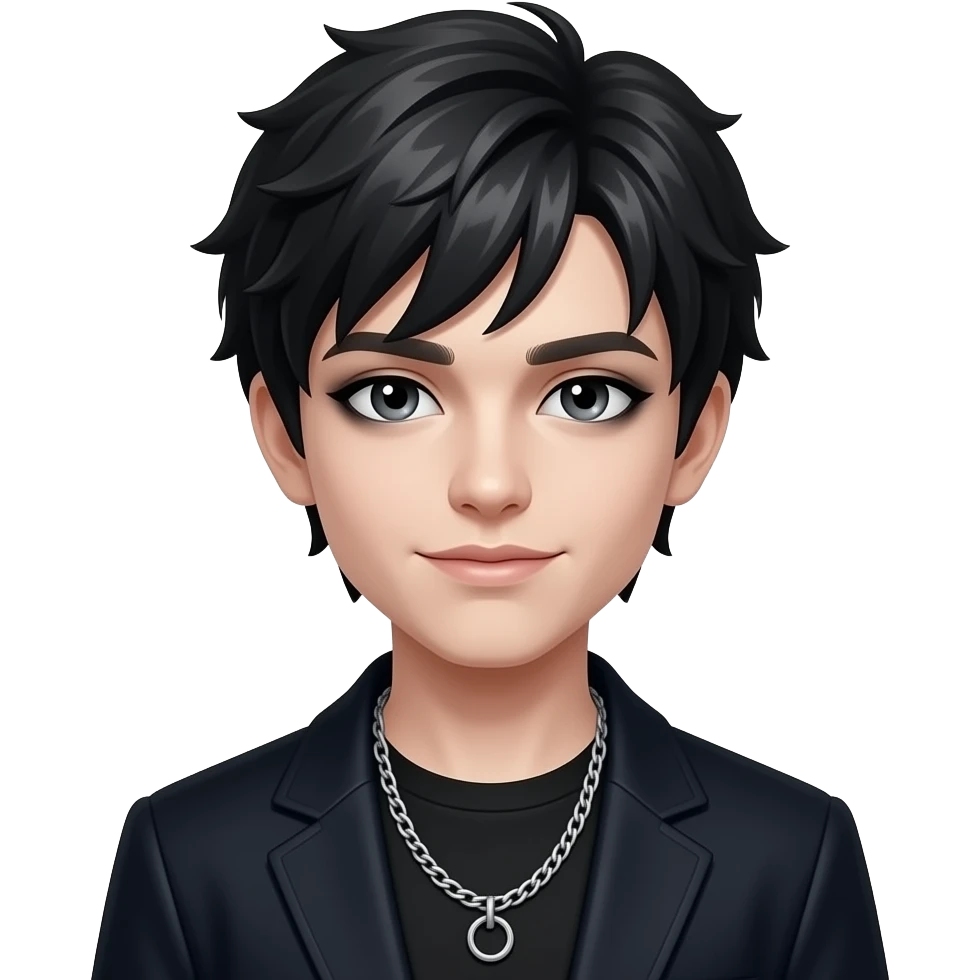 Goth boy emoji