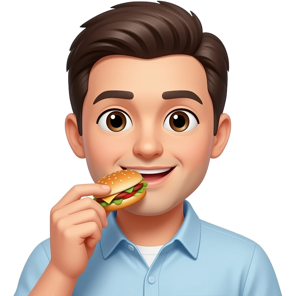 Eating food emoji