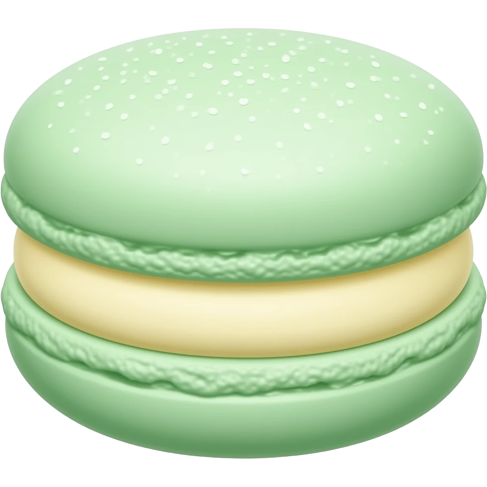 Green macaron emoji