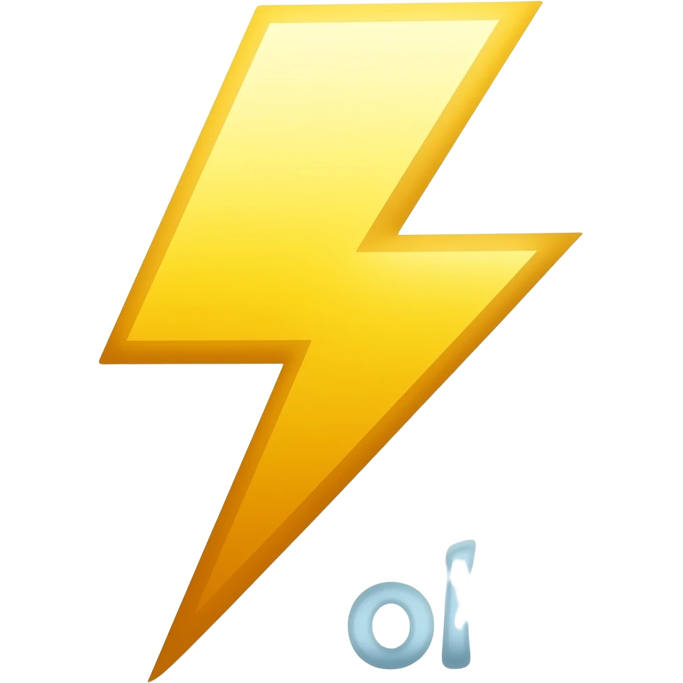 lightning emoji