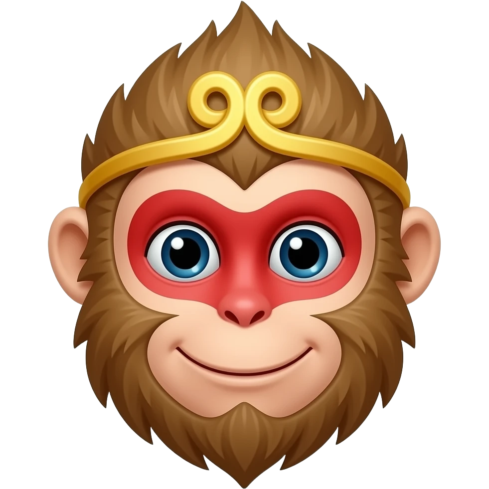 smiling hanuman in emoji form emoji