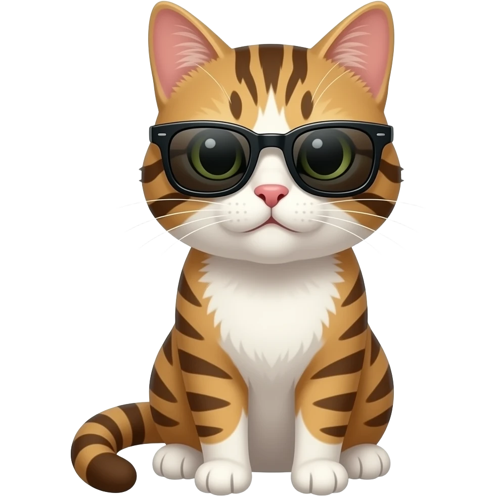 Cat wearing sunglasses emoji