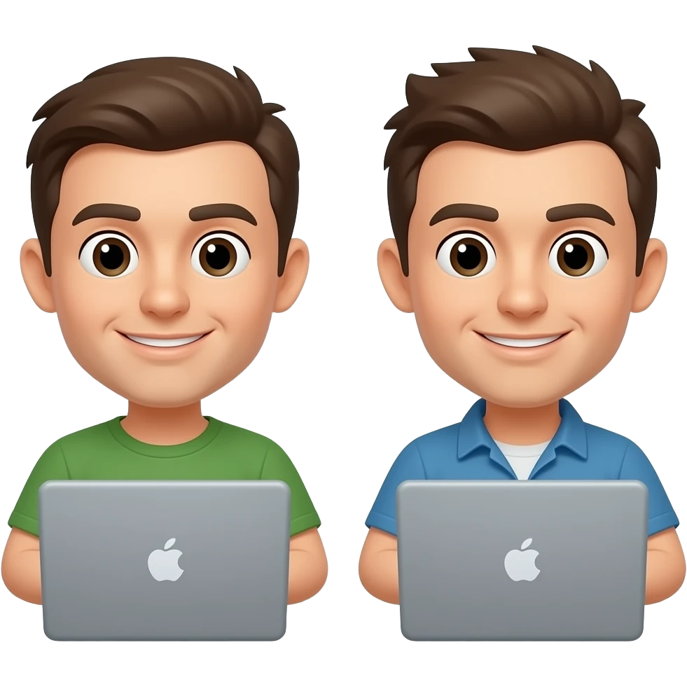 two programmers, coding emoji