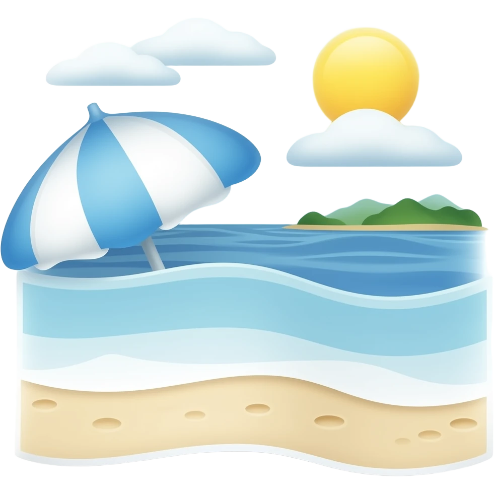 Beach towel emoji