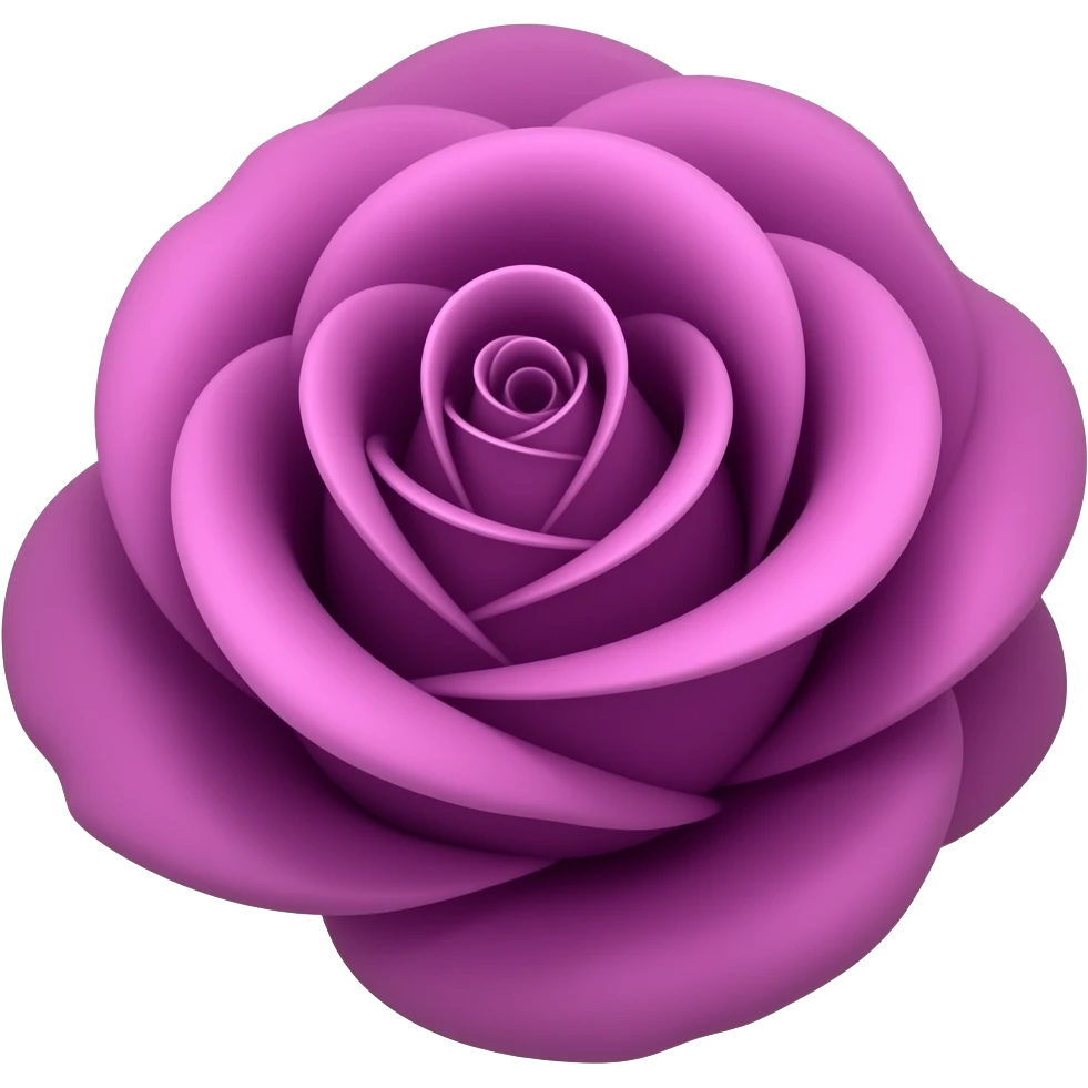 Purple rose emoji