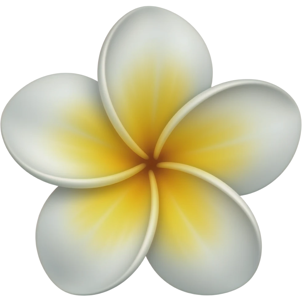 Frangipani flower emoji