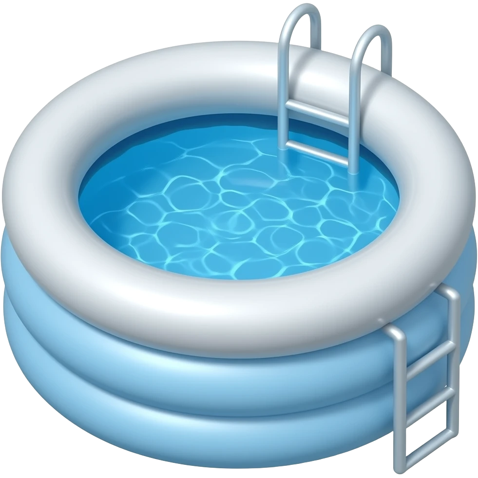 inflatable pool floating emoji