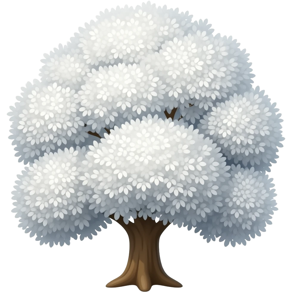 White tree emoji